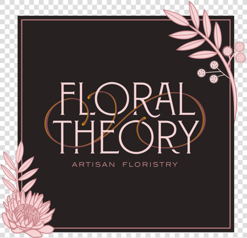 Floral Theory Square Logo Dark   Floral Design  HD Png DownloadTransparent PNG