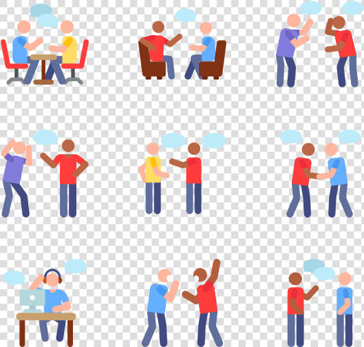 People Standing And Talking Png   Communication Talking People Icon  Transparent PngTransparent PNG