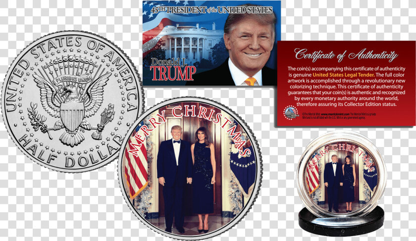 Donald Trump Half Dollar Coin Ebay  HD Png DownloadTransparent PNG