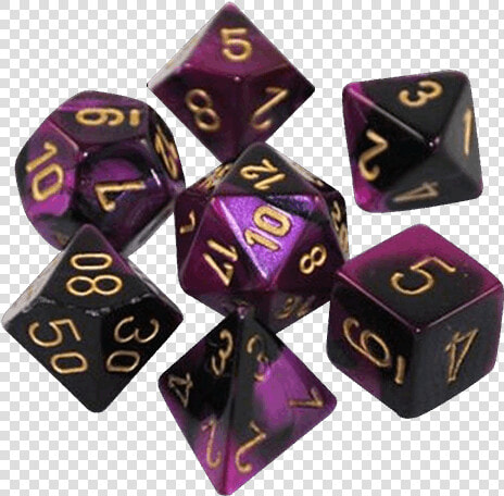 Chessex Gemini Black Purple  HD Png DownloadTransparent PNG