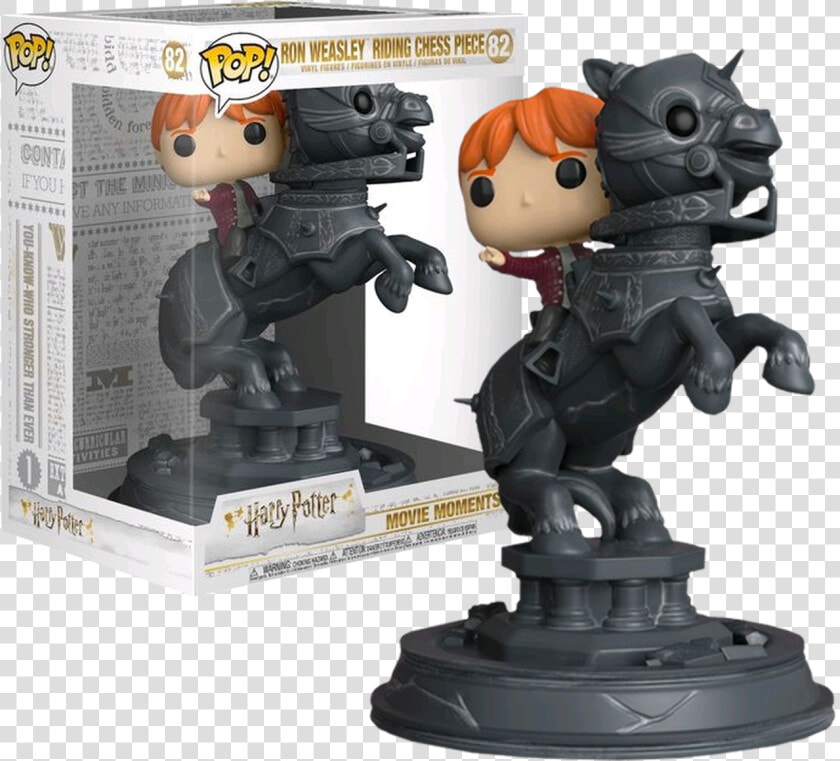 Ron Weasley Riding Chess Piece Movie Moments Pop Vinyl   Ron Weasley Riding Chess Piece Funko  HD Png DownloadTransparent PNG