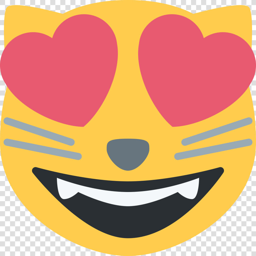 Emoji Cat Heart Eyes Png   Cat Heart Eyes Emoji  Transparent PngTransparent PNG