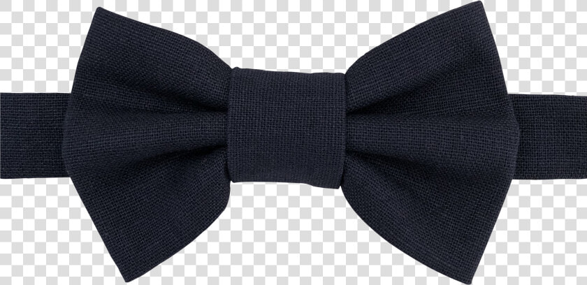 Image Of Navy Linen Bow Tie   Formal Wear  HD Png DownloadTransparent PNG