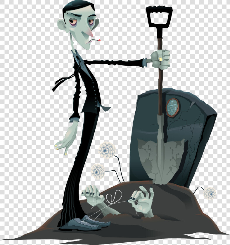 Cartoon Gravestone Png   Halloween Zombie Clipart Png  Transparent PngTransparent PNG