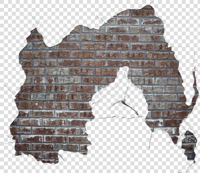 Stone Cracks Wall Walls In The Brick   Exposed Brick Wall Png  Transparent PngTransparent PNG