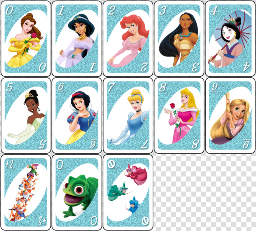 Drawing Collage Princess Disney   Disney Princess Uno Cards  HD Png DownloadTransparent PNG