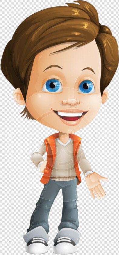 Playful Boy Cartoon Vector Character Aka Richie In   Cartoon Playful Boy  HD Png DownloadTransparent PNG