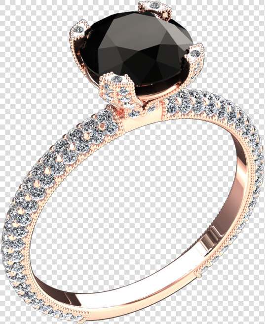 Vintage Pave Style   Engagement Ring  HD Png DownloadTransparent PNG