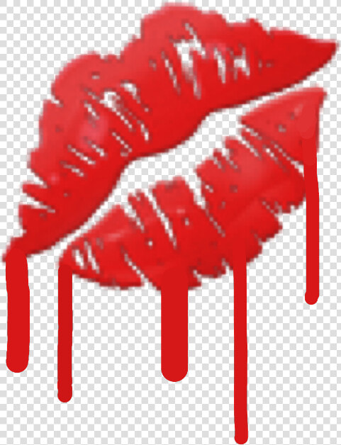  mouth  blood  emoji  freetoedit   Kiss Emoji  HD Png DownloadTransparent PNG