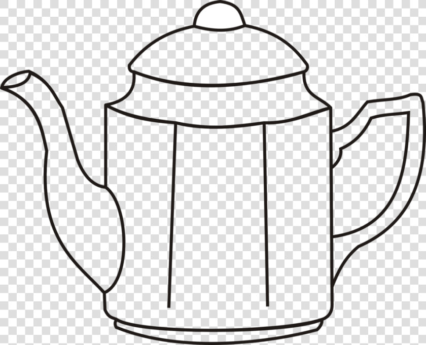 Coffee Pot Clipart Free Png Transparent Png   Png Download   Clipart Black And White Pot Kettle  Png DownloadTransparent PNG