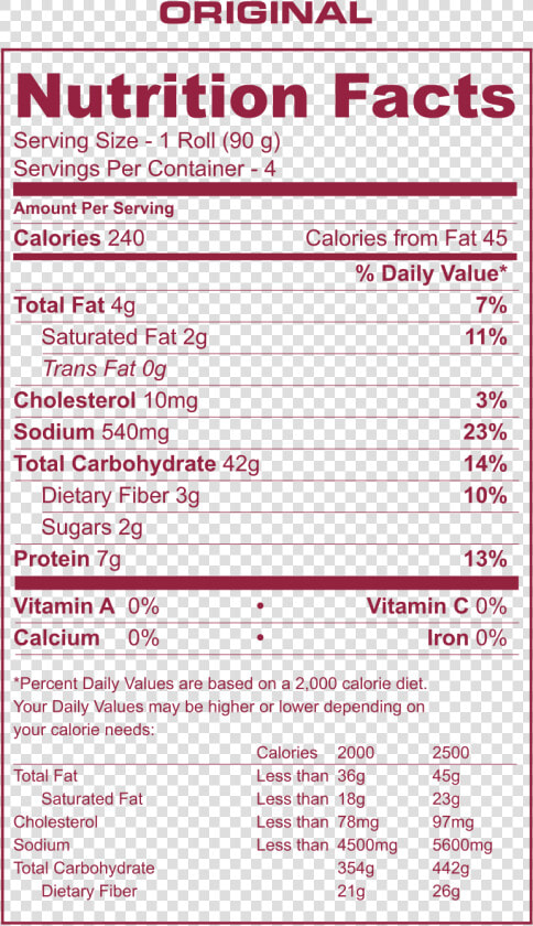 Nutrition Facts Eat The Ball Original   Chicken Alfredo Nutrition Label  HD Png DownloadTransparent PNG