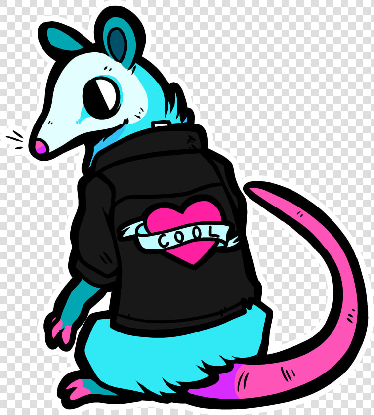 Rad Opossum   Illustration  HD Png DownloadTransparent PNG