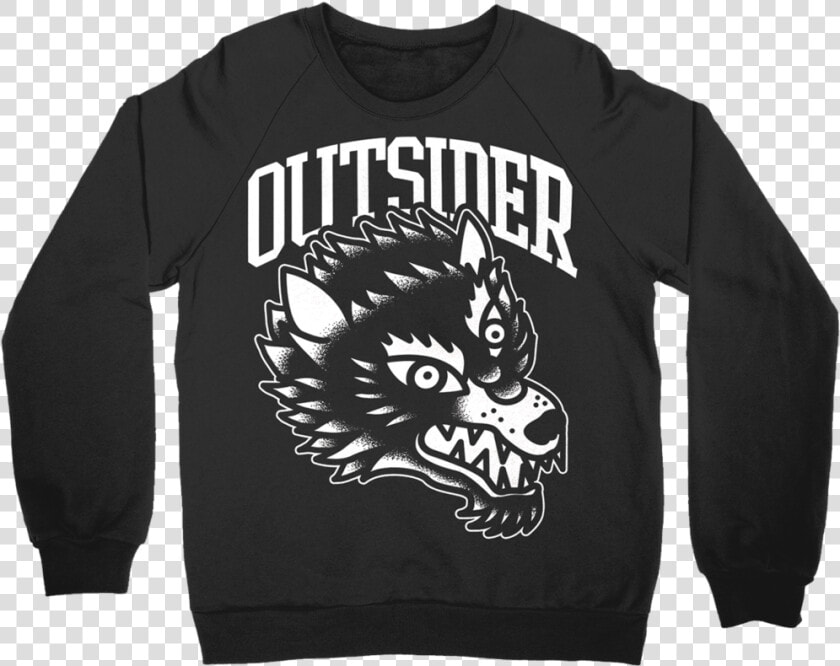 Outsider Wolf   Crew Neck  HD Png DownloadTransparent PNG