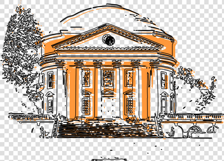 Uva Rotunda Uva Vector Web Drawing Illustration Design   University Of Virginia Rotunda Png  Transparent PngTransparent PNG