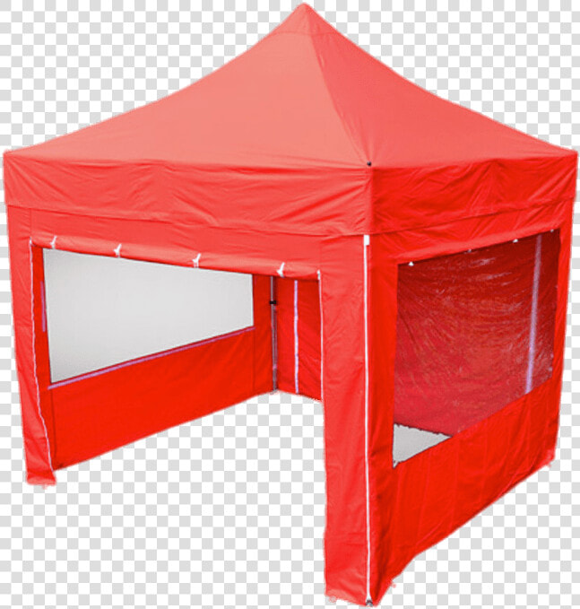 Red Garden Canopy With Windows Transparent Png   Partytält 3x3 Med Väggar  Png DownloadTransparent PNG