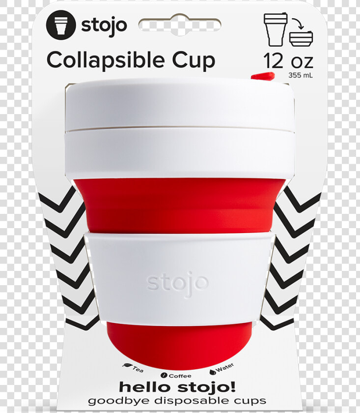 Red Pocket Cup  36 count Case  Expanded Packaging    Stojo Pocket Cup Slate  HD Png DownloadTransparent PNG