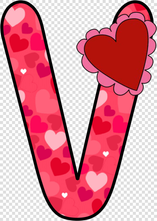 Transparent Letter V Png   Letra Y Decorada En Corazones  Png DownloadTransparent PNG