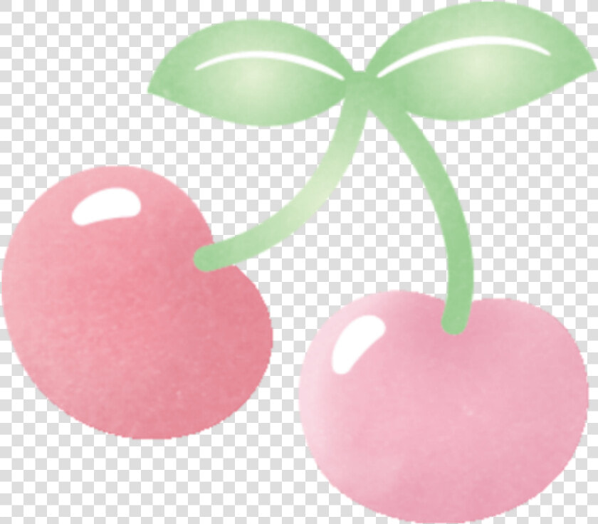  cereza  cute  pink   Apple  HD Png DownloadTransparent PNG