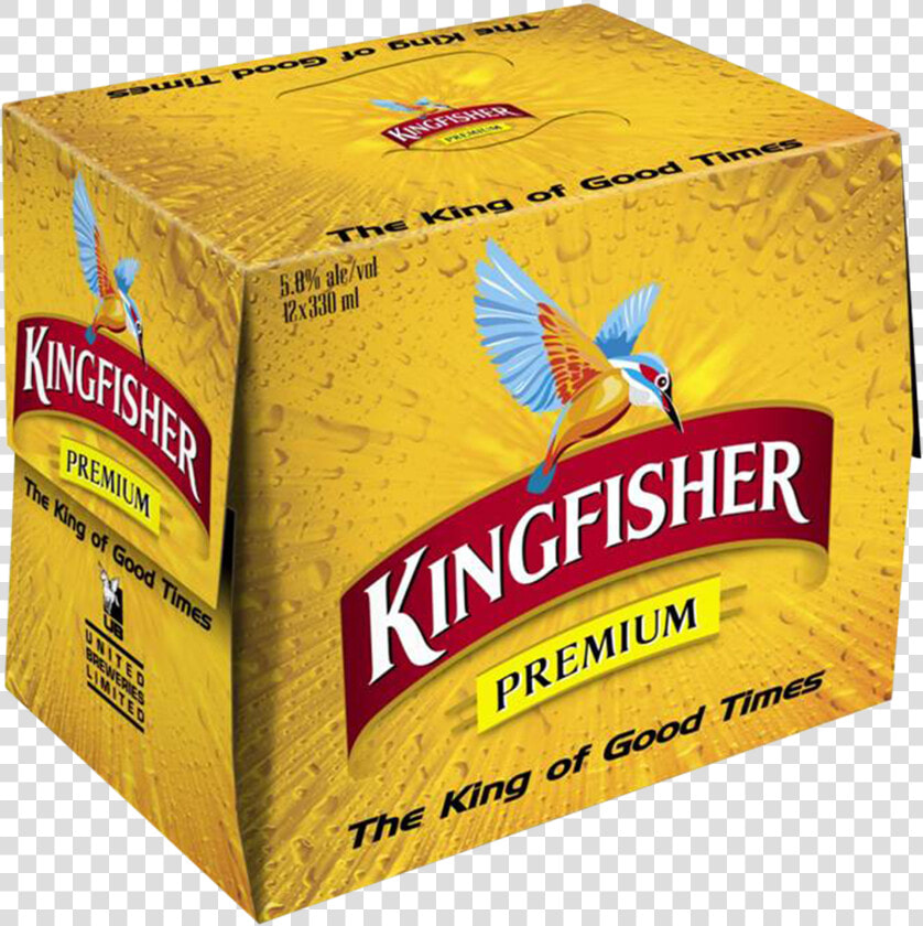 Kingfisher Lager 12 Pack 330ml   Kingfisher Beer Bottle Box  HD Png DownloadTransparent PNG