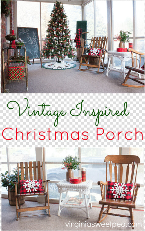 Christmas Rocking Chairs On Porch  HD Png DownloadTransparent PNG