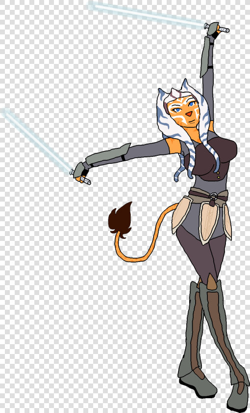 Ahsoka Tano   Cartoon  HD Png DownloadTransparent PNG