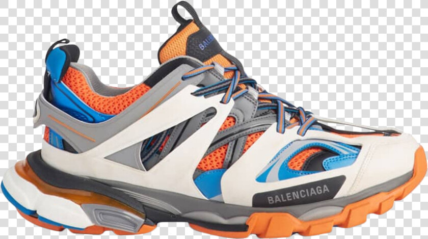 Balenciaga Track Trainer Orange Grey  HD Png DownloadTransparent PNG