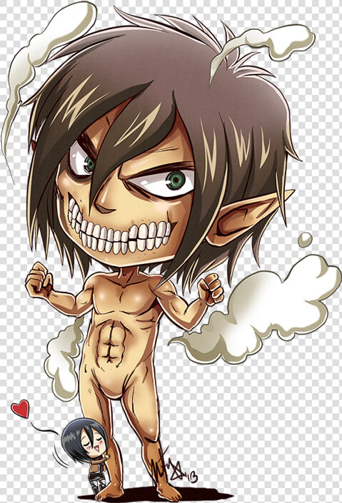 Eren Yeager Mikasa Ackermann Cartoon Facial Expression   Attack On Titan Eren Chibi  HD Png DownloadTransparent PNG