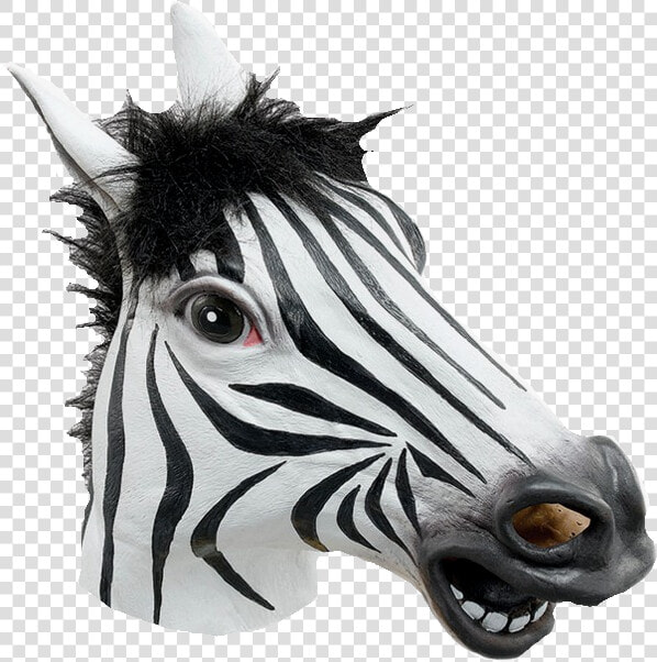 Transparent Horse Head Mask Png   Rubber Zebra Mask  Png DownloadTransparent PNG