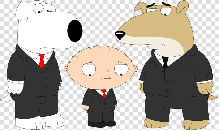 Brian  Stewie And Vinny Dressed Up For A Funeral   Stewie Griffin In A Tuxedo  HD Png DownloadTransparent PNG