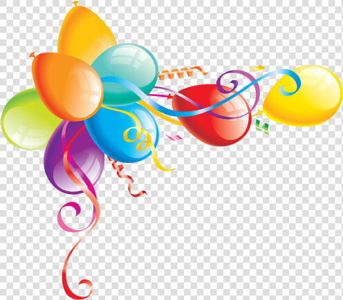 Clip Art Feliz Cumpleanos Clip Art   Corner Balloons Png  Transparent PngTransparent PNG