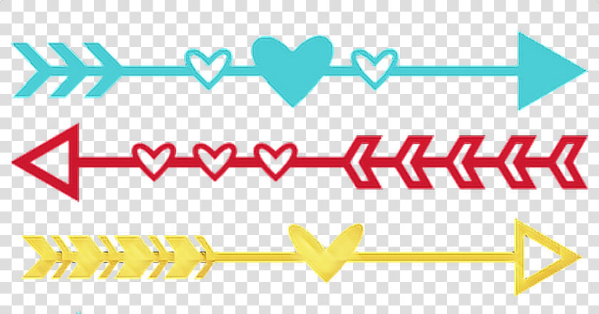  arrow  arrows  heart  hearts  divider  frame  border   Cut Out Designs For Scrapbook  HD Png DownloadTransparent PNG