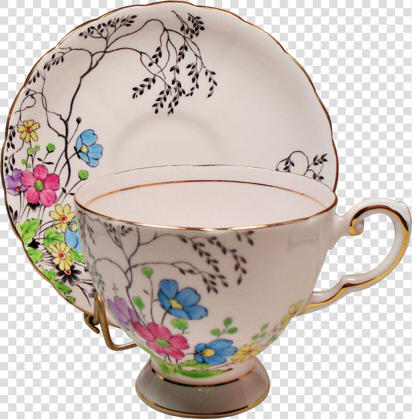 Vintage Tuscan England Bone China Pale Pink Teacup   Ceramic  HD Png DownloadTransparent PNG