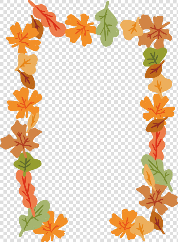 Falling Vector Leaves   Fall Leaves Frame Png  Transparent PngTransparent PNG