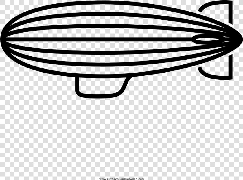 Blimp Coloring Page   Drawing  HD Png DownloadTransparent PNG