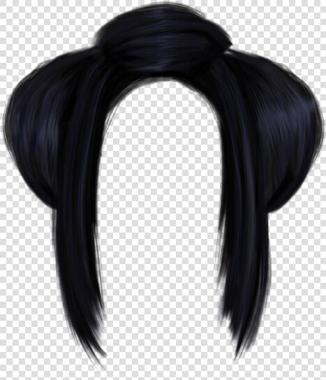 Wig Hairstyle Hair Tie   Women Black Hair Png  Transparent PngTransparent PNG