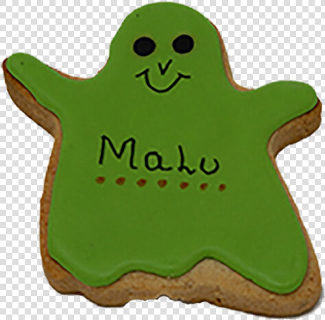 Green Ghosts Decorated Halloween Cookie   Royal Icing  HD Png DownloadTransparent PNG