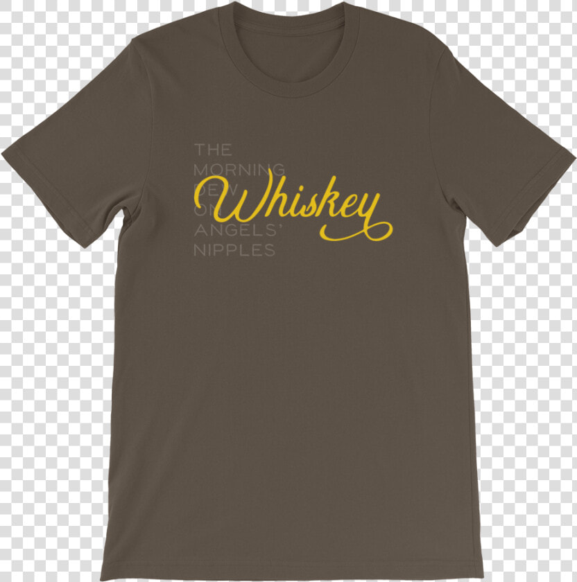 Whiskey Dew Final Mockup Front Flat Army   Active Shirt  HD Png DownloadTransparent PNG