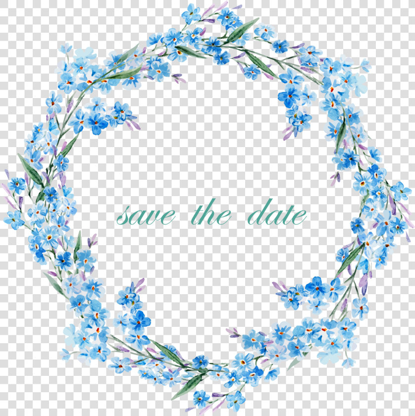 Blue Floral Frame Png   Transparent Cartoons   Border Flower Blue Png  Png DownloadTransparent PNG