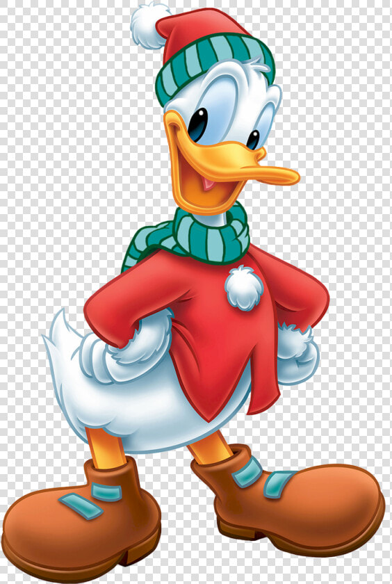 Winter Donald 2 More   Pato Donald Disney Navidad  HD Png DownloadTransparent PNG