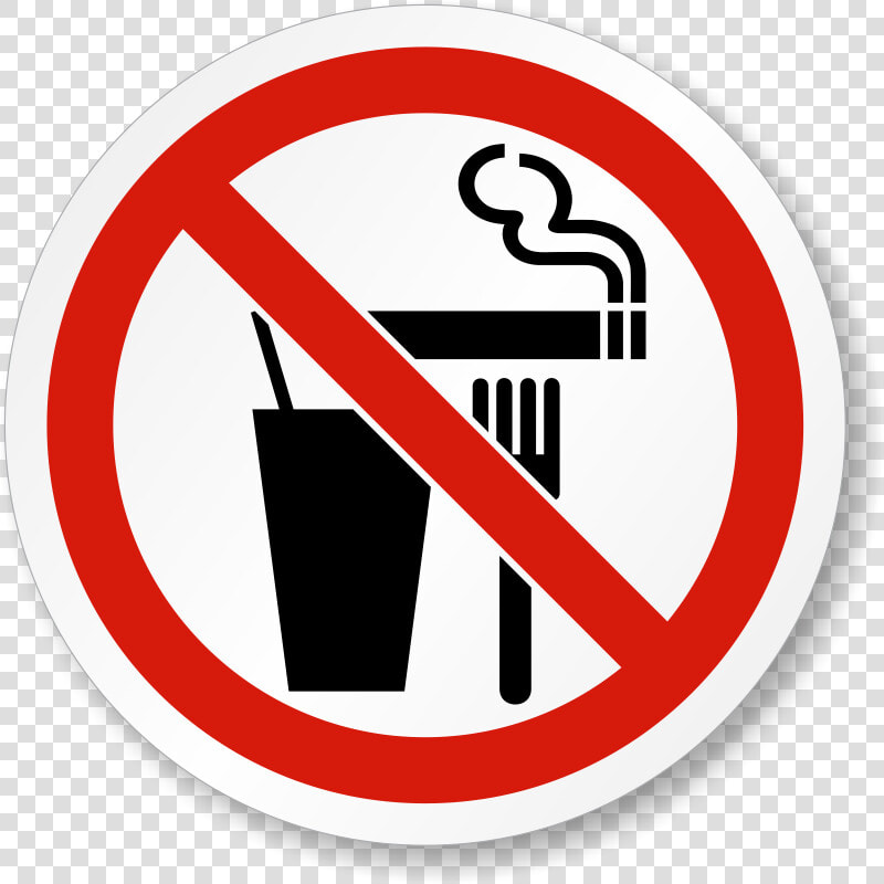 No Eating Drinking Or Smoking Sign  HD Png DownloadTransparent PNG