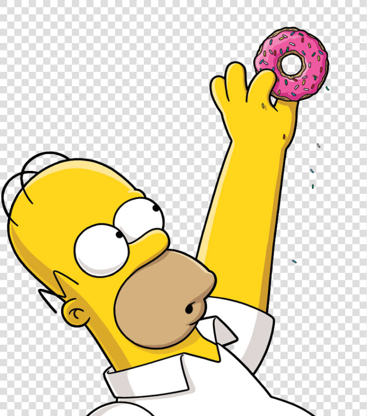 Emoticoon De Homero   Donut Homer Simpson  HD Png DownloadTransparent PNG