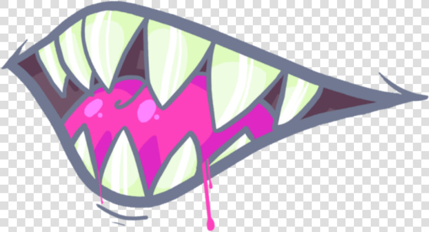  neon  evil  mouth  demon  smile  asthetic  sticker   Аниме Пиксель Арт  HD Png DownloadTransparent PNG