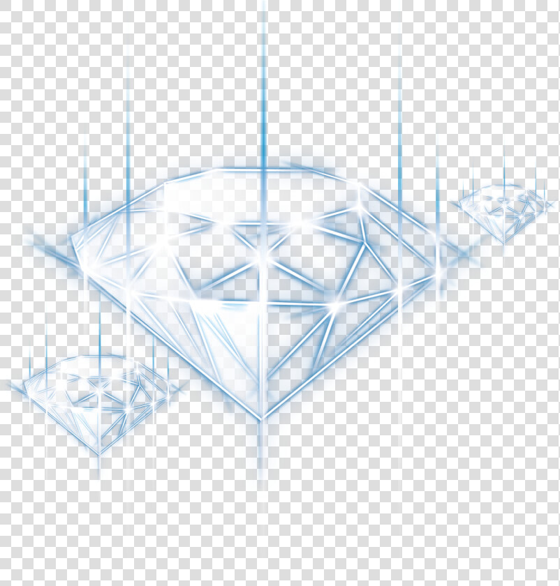 Blue Diamond Simple Lines Effect Elements Green Clipart   Diamond  HD Png DownloadTransparent PNG