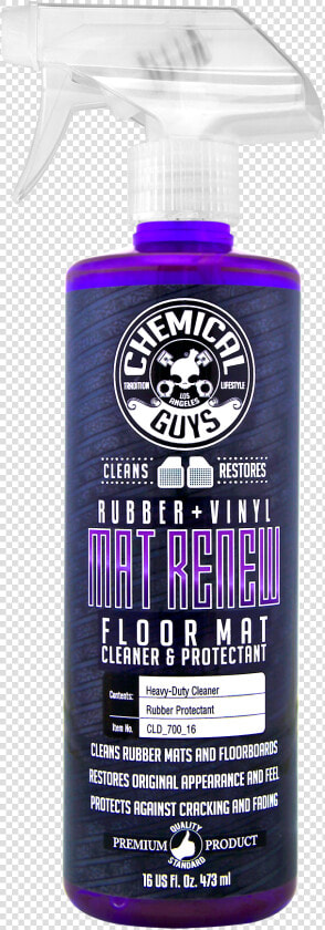 Mat Renew Rubber Vinyl Floor Mat Cleaner And Protectant   Chemical Guys Activate Shine  HD Png DownloadTransparent PNG