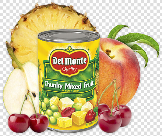 Chunky Mixed Fruit   Del Monte Cocktail Fruit 100 Calories  HD Png DownloadTransparent PNG