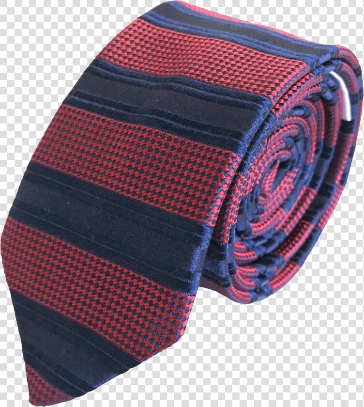 Silk Skinny Tie With Equally Spaced Stripes In Red   Paisley  HD Png DownloadTransparent PNG