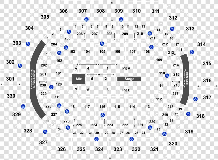 Chesapeake Energy Arena Seating Chart With Prices  HD Png DownloadTransparent PNG