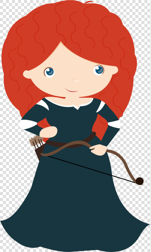 Transparent Brave Kid Clipart   Princesa Merida Bebe Png  Png DownloadTransparent PNG