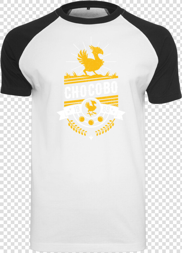 Alundrart Chocobo T shirt Raglan Tee White   T shirt  HD Png DownloadTransparent PNG