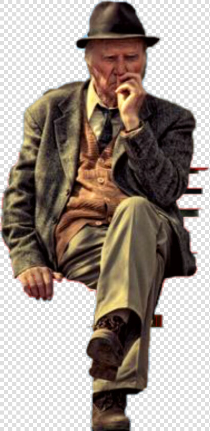  man  old Man  man Sitting  man With Hat   Gentleman  HD Png DownloadTransparent PNG